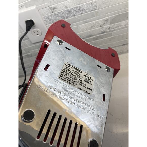 Dole Yonanas RARE Red Ice Cream Frozen Yogurt Maker (MISSING PUSHER) WORKS GREAT - Picture 5 of 7